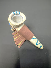 Handcrafted Antler Pipe | Compact Copper & Leather Design
