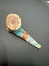 Handcrafted Antler Compact Pipe | Copper-Wrapped Freehand Design