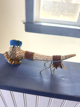 Handcrafted Antler Pipe | Natural Mountain Freehand Design