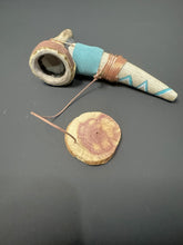 Handcrafted Antler Compact Pipe | Copper-Wrapped Freehand Design